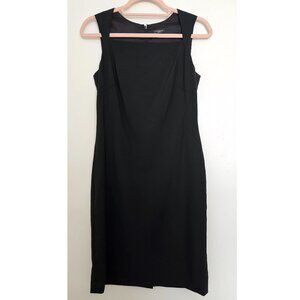 Ann Taylor Virgin Wool Blend Sleeveless Sheath Midi Dress 2P